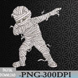 dabbing mummy halloween scary girls boys kids halloween svg, eps, png, dxf, digital download