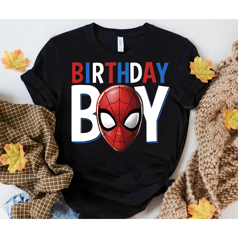Marvel Spider-Man Birthday Boy T-Shirt Avenger Superhero Marvel Movie Shirt, Disneyland Family Vacation Trip, Magic Kingdom Outfits.jpg