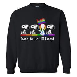 snoopy kiss my ass dare to be different sweatshirt