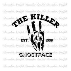 the killler ghost face etc 1996 scream movie svg, scream svg, ghost face svg scream you hang up svg, horror svg, retro h