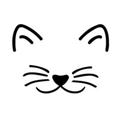cat face -instant digital download - svg, png files included! kitten face