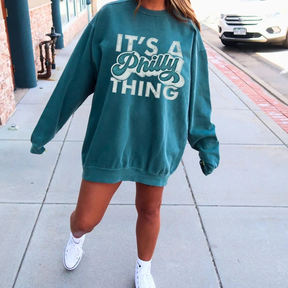 Philadelphia Football Sweatshirt Comfort Colors® It's A Philly ThingPhiladelphia Eagles SweatshirtPhiladelphia Eagles ShirtRetro Eagles.jpg