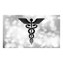 medical clipart: black medical caduceus symbol silhouette for medicine, doctors, nurses, hospital staff - digital downlo