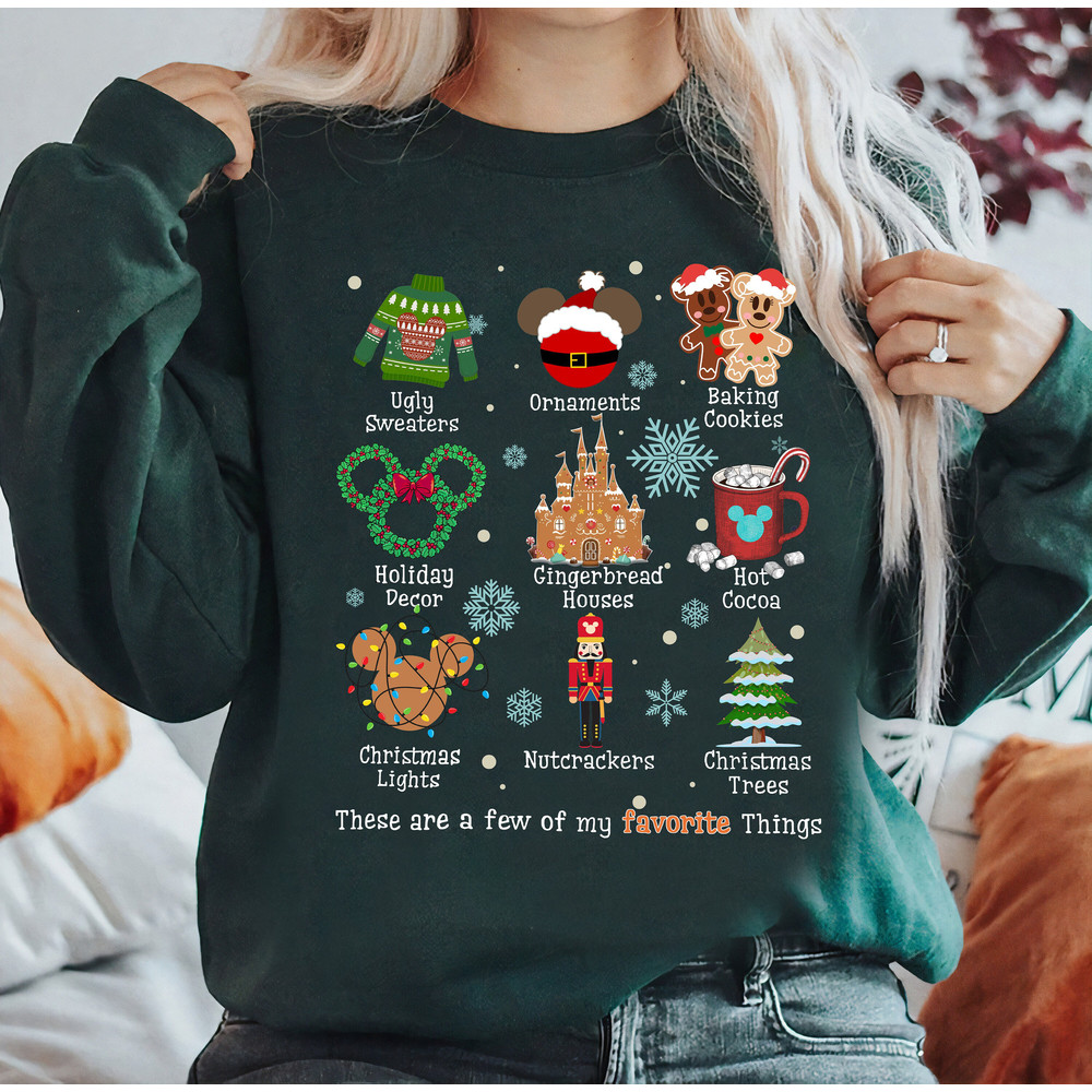 These Are A Few Of My Favorite Things Disney Christmas Shirt, Mickey's Very Merry Christmas,Disneyland Christmas Matching Family Shirts.jpg