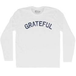 grateful adult cotton long sleeve t-shirt