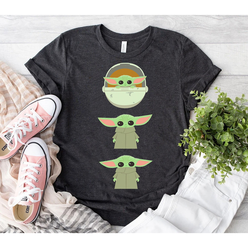 Star Wars Baby Yoda The Child Cartoon Poses, Star Wars Celebration, Galaxy's Edge, Star Wars Day, Walt Disney World Shirt, Disneyland Tee.jpg