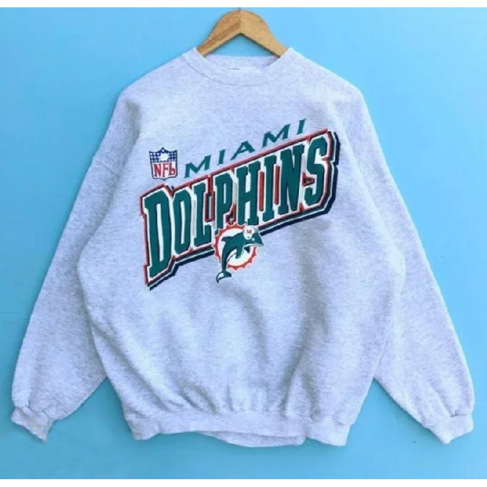 Vintage NFL Miami Football Crewneck Sweatshirt, Football Shirt, University Of Miami Shirt, Miami Game Day T-Shirt, Vintage NFL Sweatshirt.jpg