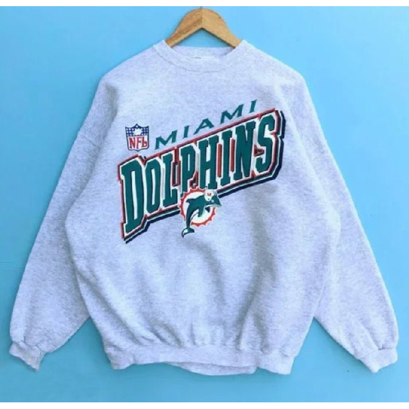 Vintage NFL Miami Football Crewneck Sweatshirt, Football Shirt, University Of Miami Shirt, Miami Game Day T-Shirt, Vintage NFL Sweatshirt.jpg