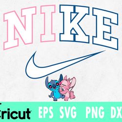 stitch and angel svg dxf, nike stitch and angel svg, lilo svg ,stitch svg , stitch png, stitch cricut ,stitch cut files