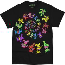 grateful dead &8211 bears blacklight mens t shirt
