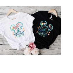 disney birthday squad shirt, disney family birthday shirt, disney group birthday t-shirt, birthday squad shirt,gift for