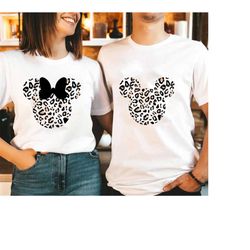 leopard print minnie shirt, animal kingdom shirt, animal print minnie women's shirt, leopard cheetah print shirt, disney