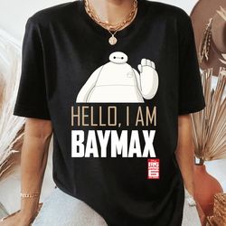 disney big hero 6 tv series baymax hello graphic tshirt, disney family matching shirt, walt disney world, disneyland tri