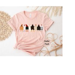 women chicken shirt, crazy chicken lady shirt, farm animal shirt for women, chicken lover farm gift for mom, funny chick