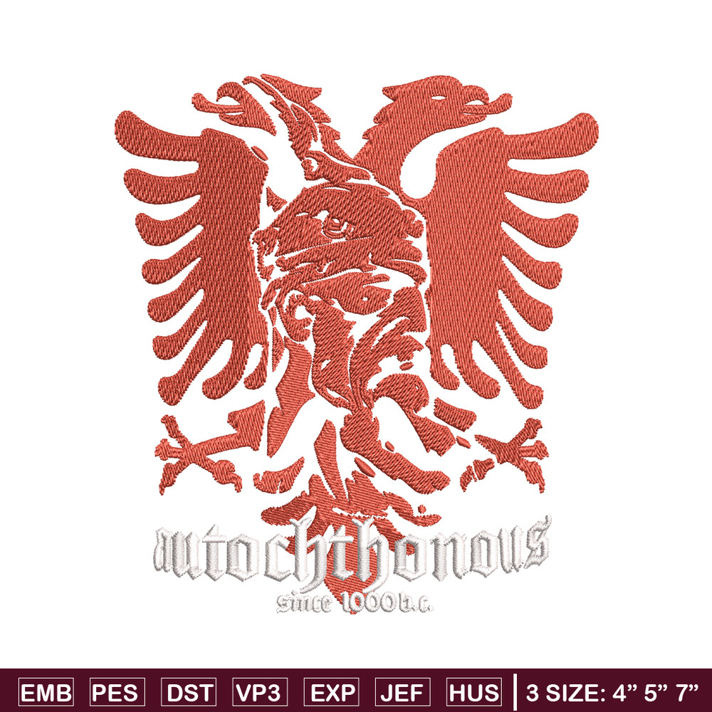 Autochthonous logo embroidery design, logo embroidery, logo design, embroidery file, logo shirt, Digital download..jpg