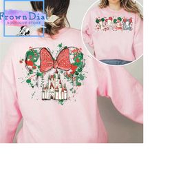 princess water color sweatshirt, disney princess matching shirt, disney castle shirt, disney christmas squad shirt