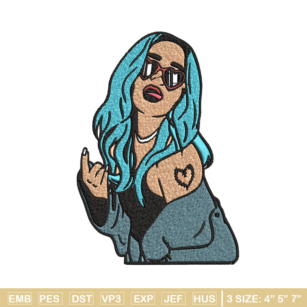 Bad girl Embroidery design, Bad girl Embroidery, logo design, Embroidery File, logo shirt, Digital download..jpg