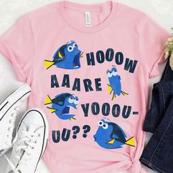 disney pixar finding dory how are you graphic tshirt, star wars celebration, galaxys edge,disneyland wdw family matching