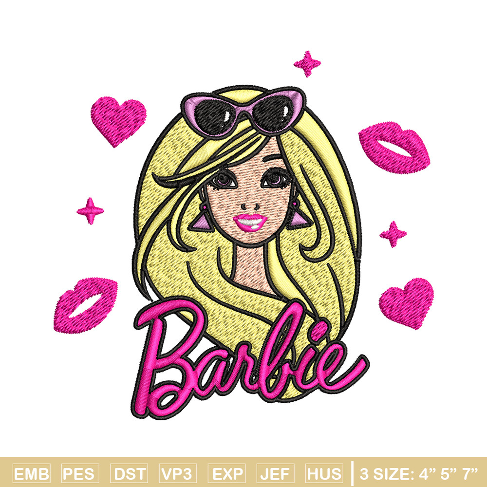 Barbie girl logo Embroidery, Barbie girl logo Embroidery, logo design, Embroidery File, logo shirt, Digital download..jpg