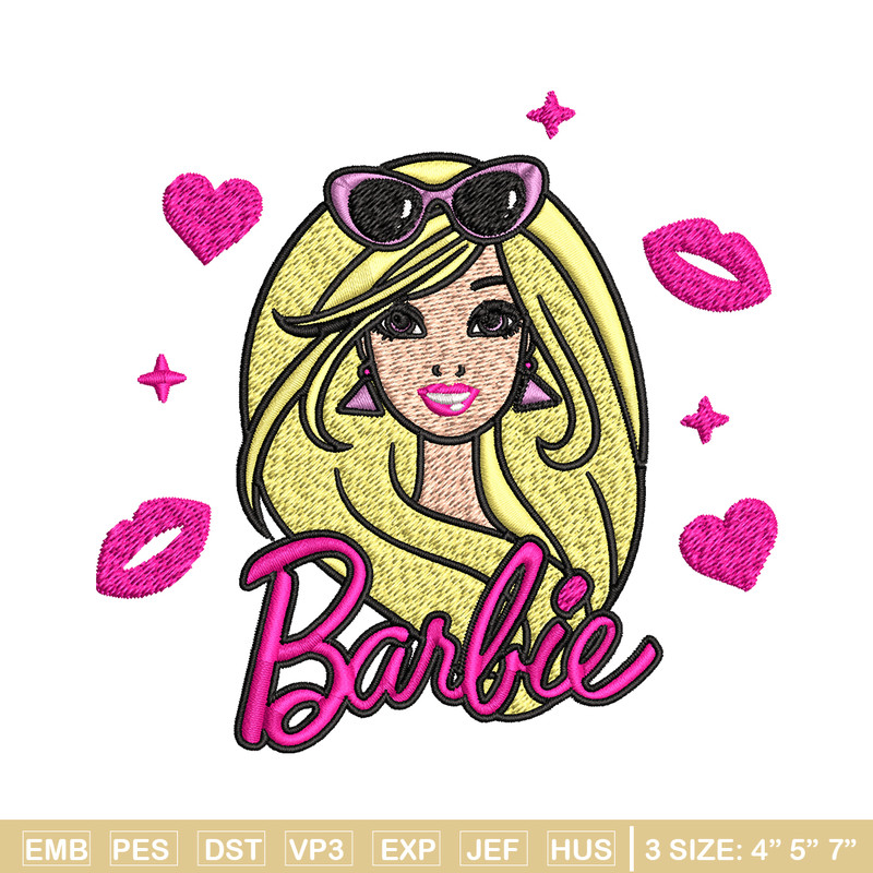 Barbie girl logo Embroidery, Barbie girl logo Embroidery, logo design, Embroidery File, logo shirt, Digital download..jpg