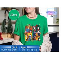 minimal winnie the pooh shirt,the pooh christmas shirt, disney christmas shirt,disney pooh and friends christmas shirt,