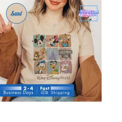 retro walt disney world t-shirt, mickey and friends shirt, vintage mickey & co shirt, disney characters shirts, disney w