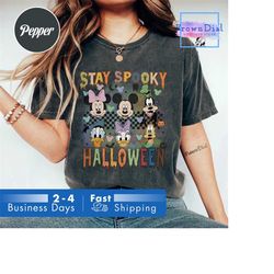 retro mickey and friends shirts, disney halloween shirt, retro disney shirt, women disneyworld, family vacation shirt, d