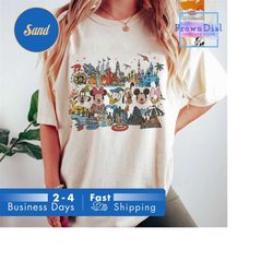 retro disneyland resort comfort colors shirt, vintage disneyland parks shirt, disney 100 years of wonder shirt, disneyla