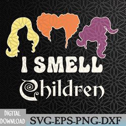 i smell kids children halloween funny costume witches svg, eps, png, dxf, digital download