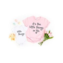 the little things in life shirt , mommy and me outfit , matching mommy and me shirt, mom and baby shirts