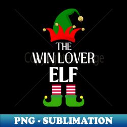 The Win Lover Elf Family Christmas Elf Costume - Signature Sublimation PNG File - Add a Festive Touch to Every Day