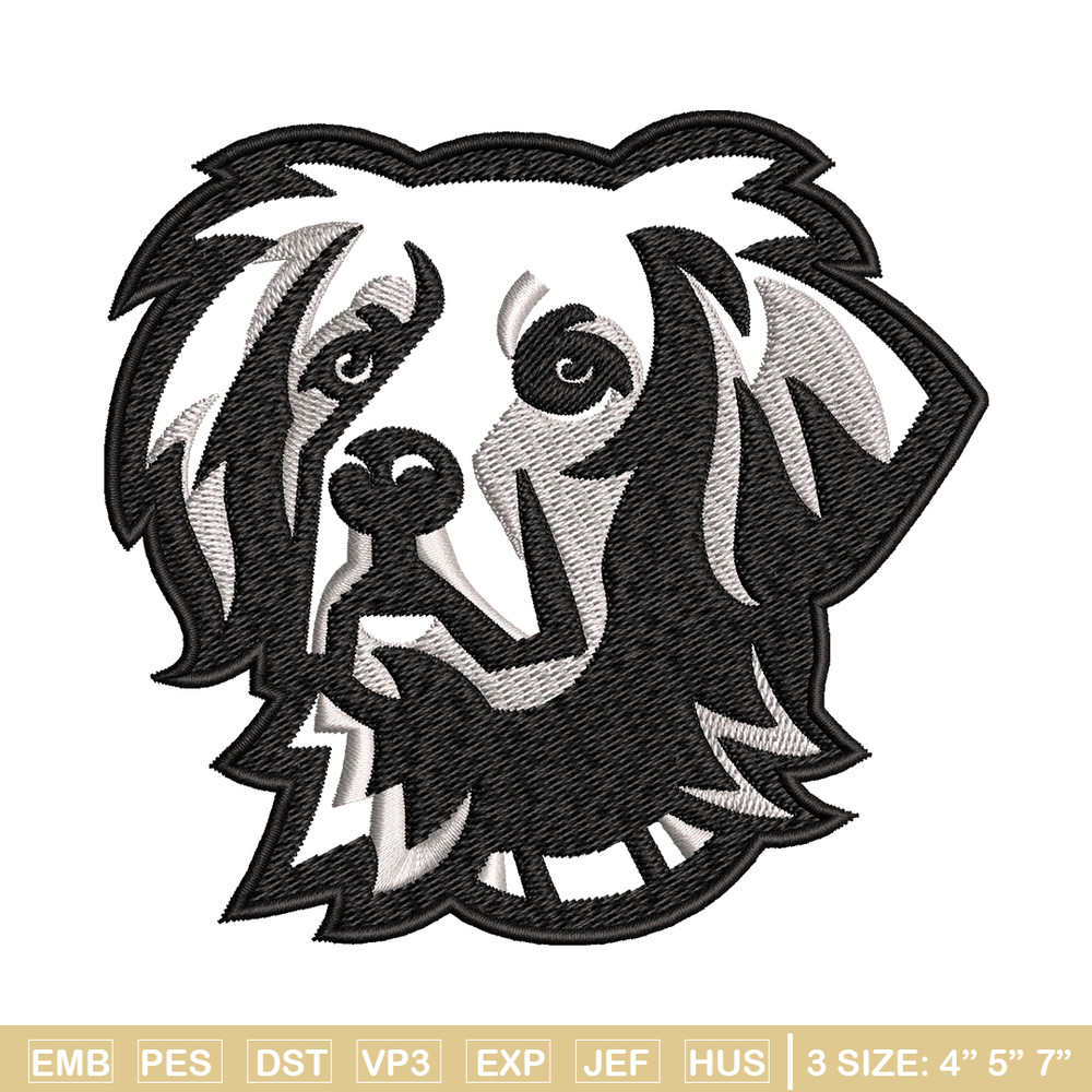 Black dog embroidery design, Black dog embroidery, animal design, embroidery file, logo shirt, Digital download..jpg