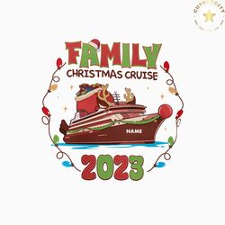 personalized christmas cruise 2023 vacation squad svg file