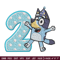 Bluey 2nd Birthday Embroidery design, Bluey Cartoon Embroidery, Disney Embroidery, Embroidery File, digital download.jpg