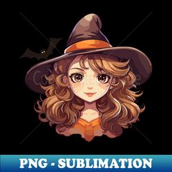 witch head and hat cute funny halloween costumes witch  family design - Sublimation-Ready PNG File - Stunning Sublimation Graphics