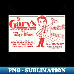 Al Bundys Business Card - Garys Shoes - Premium PNG Sublimation File - Spice Up Your Sublimation Projects