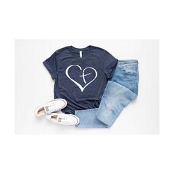 heart cross shirt , christian t-shirts , religious shirt , motivational shirt , inspirational christian shirt , cross gr