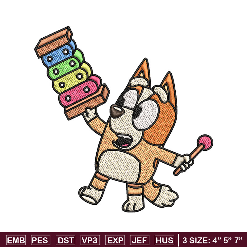 Bluey Bingo Embroidery, Bluey cartoon Embroidery, Embroidery File, cartoon design, cartoon shirt, Digital download..jpg