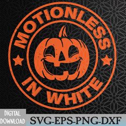 halloween pumpkin scary funny motionlesses in white svg, eps, png, dxf, digital download