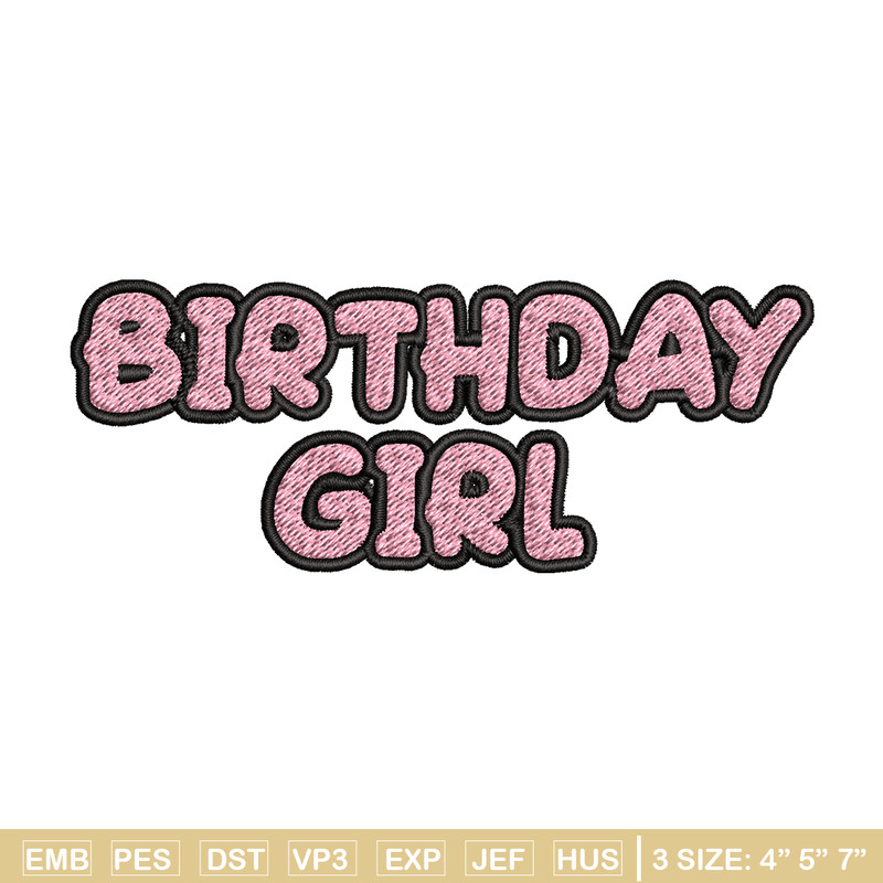 Bluey Birthday Girl Embroidery, Bluey Cartoon Embroidery, Disney Embroidery, Embroidery File, digital download..jpg