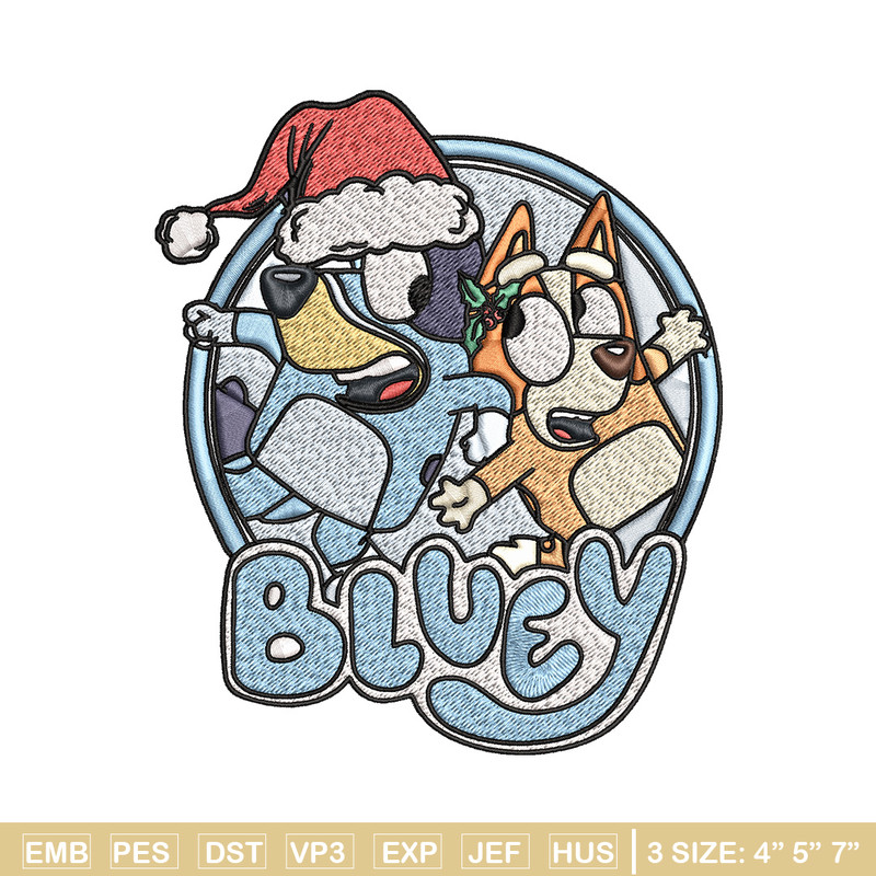 Bluey circle Embroidery Design, Bluey Embroidery, Embroidery File, Brand Embroidery, Logo shirt, Digital download.jpg