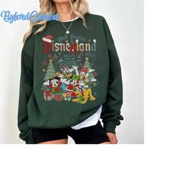 disneyland christmas comfort colors shirt,mickey minnie, friends christmas shirt,disney christmas shirt,disney matching