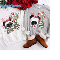 disney couple pixar wall-e and eve christmas balloon sweatshirt, pixar couple xmas sweatshirt, disney christmas shirt, m