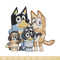 Bluey family Embroidery, Bluey family Embroidery, Embroidery File, cartoon design, logo shirt, Digital download..jpg