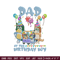 Bluey family Embroidery, Dad of the birthday girl Embroidery, Embroidery File, cartoon design, Digital download..jpg