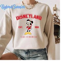 vintage disneyland est 1955 christmas sweatshirt, christmas disneyland trip sweatshirt, mickey christmas sweatshirt, dis
