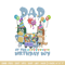 Bluey family Embroidery, Dad of the birthday girl Embroidery, Embroidery File, cartoon design, Digital download..jpg