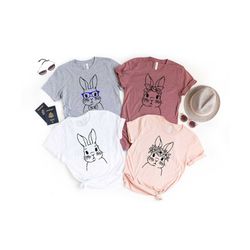 bunny family shirt, family matching t-shirts, easter gift tee, easter bunny shirt, bunny group tees