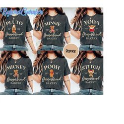 disney gingerbread shirt, gingerbread stitches, mickey and friends gingerbread shirt, mickey very merry shirt, disney ch