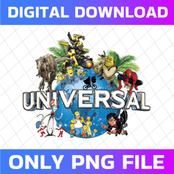 colorful spotlight universal studios singapore florida png, universal studios png digital file, cartoon character png